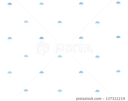 暗藍色雨傘圖案水彩簡約背景素材 137322219