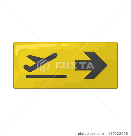 Illustration of Airport Sign Illustration of Airport Sign 137322638