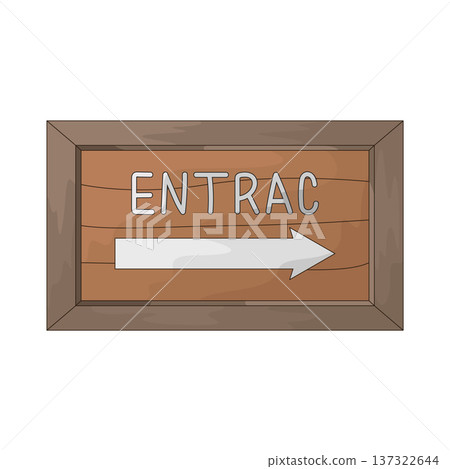 Illustration of Entrance Sign 137322644