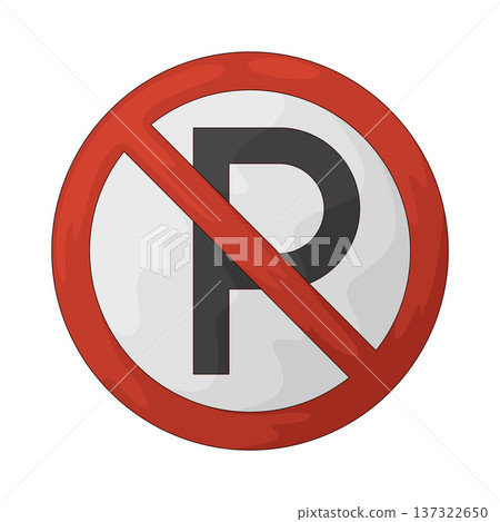 Illustration of No Parking Illustration of No Parking 137322650