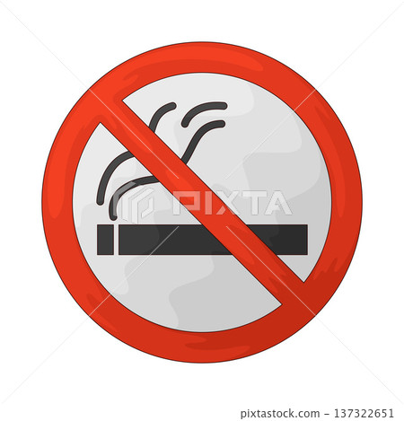 Illustration of No Smoking Illustration of No Smoking 137322651