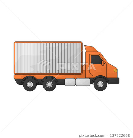 Illustration of truck 137322668