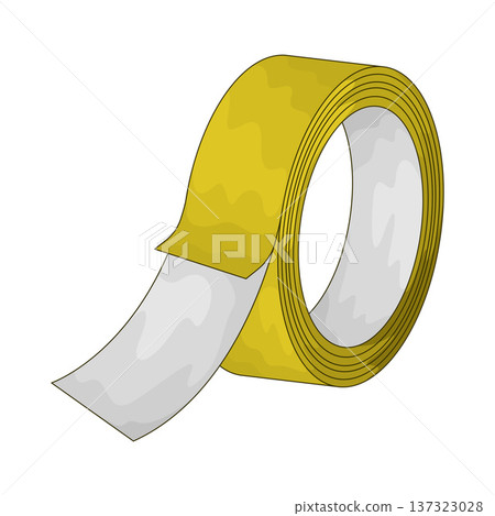 Illustration of Double-Sided Tape Illustration of Double-Sided Tape 137323028