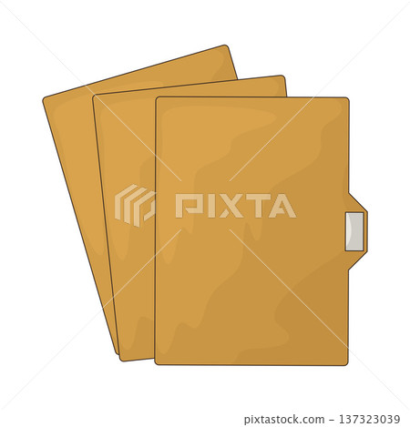 Illustration of folder Illustration of folder 137323039