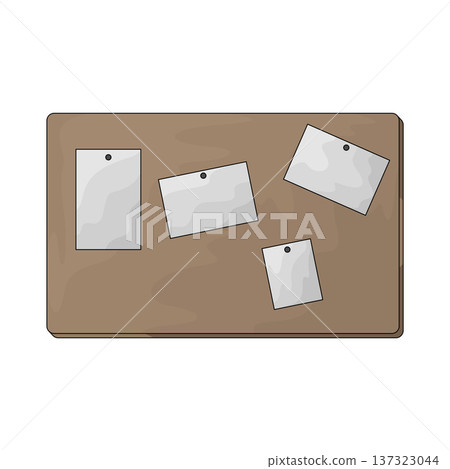 Illustration of Memo Board 137323044