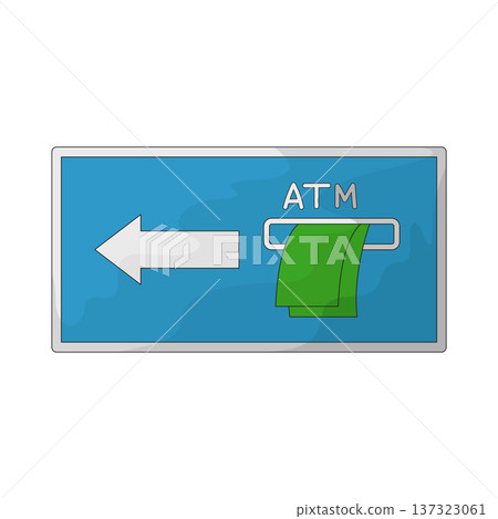 Illustration of ATM Nearby Sign 137323061