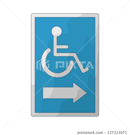 Illustration of Handicapped Parking Sign Illustration of Handicapped Parking Sign 137323071