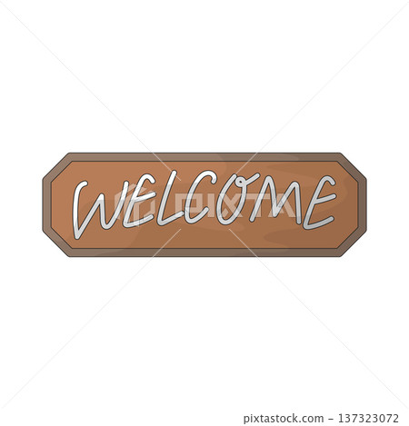 Illustration of Welcome Sign Illustration of Welcome Sign 137323072