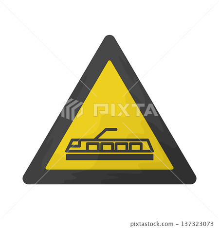 Illustration of Train Station Sign 137323073