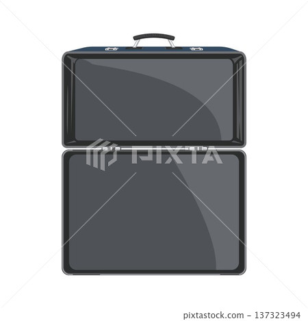 black empty open suitcase vector illustration element black empty open suitcase vector illustration element 137323494