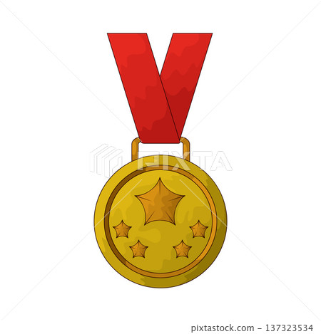 Illustration of Gold Medal 137323534