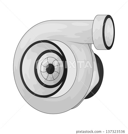 Illustration of Turbocharger 137323536
