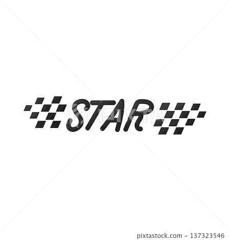 Illustration of Starting Line Illustration of Starting Line 137323546