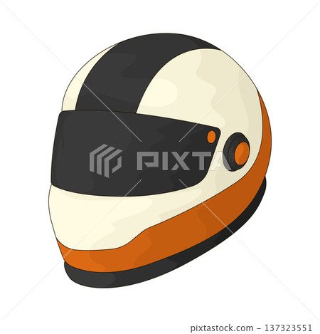 Illustration of Racing Helmet Illustration of Racing Helmet 137323551