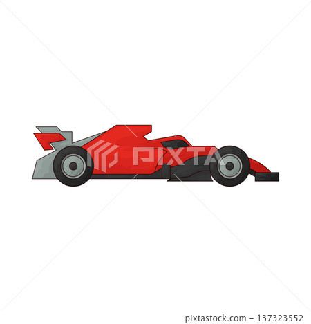 Illustration of Formula 1 Car Illustration of Formula 1 Car 137323552