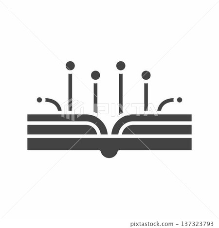 Machine learning book icon. Suitable for mobile apps, web apps and print media. Machine learning book icon. Suitable for mobile apps, web apps and print media. 137323793