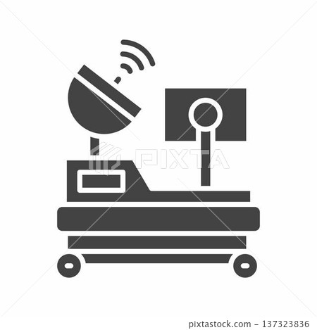 Lunar rover icon. Suitable for mobile apps, web apps and print media. 137323836