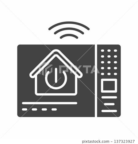 Home hub icon. Suitable for mobile apps, web apps and print media. 137323927
