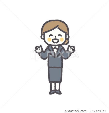 Office working women, various facial expressions and poses set Office working women, various facial expressions and poses set 137324146