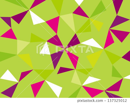 Geometric pattern, triangle, green 137325012