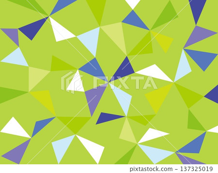 Geometric pattern, triangle, green 137325019