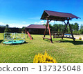 Private property with green lawn 137325048