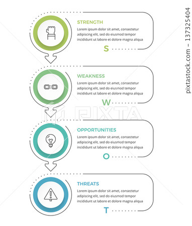 SWOT Infographic Template 137325404