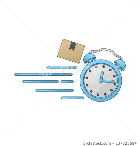 Illustration of Express Shipping Illustration of Express Shipping 137325684