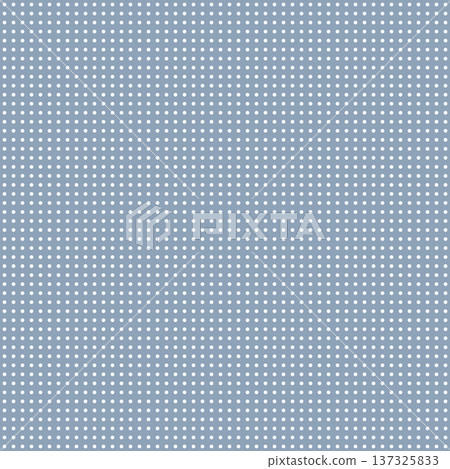 Simple polka dot pattern background, 12px x 30px spacing, muted blue background, white dots, vector material Simple polka dot pattern background, 12px x 30px spacing, muted blue background, white dots, vector material 137325833