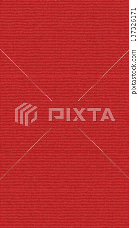 Red Woven Fabric Texture with Horizontal Ribbed Lines. 3D rendering illustration 137326171
