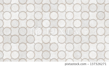 Modern white marble circular tile pattern background for architectural interior design and floor surface texture Modern white marble circular tile pattern background for architectural interior design and floor surface texture 137326271