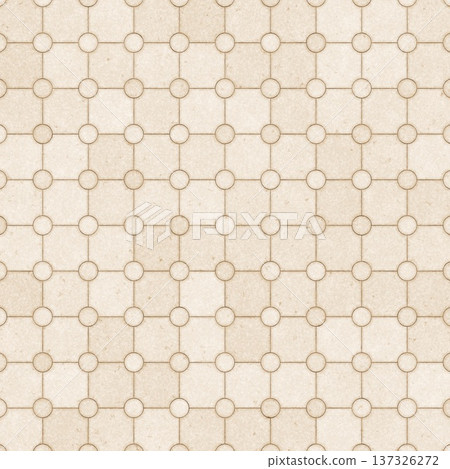Beige stone circular grid pattern texture background for interior decoration and architectural surface design Beige stone circular grid pattern texture background for interior decoration and architectural surface design 137326272