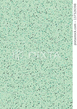 Mint green terrazzo floor tiles texture background with black and teal granite stone flecks pattern. Mint green terrazzo floor tiles texture background with black and teal granite stone flecks pattern. 137326398