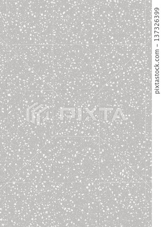 Grey terrazzo stone floor texture background with white marble chips and polished cement surface pattern. Grey terrazzo stone floor texture background with white marble chips and polished cement surface pattern. 137326399