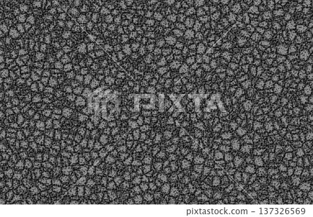 Close up of black cracked leather texture background with detailed fine crackle pattern. 137326569