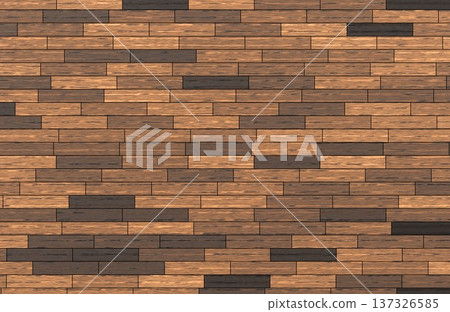 Modern wooden plank floor texture with various brown shades for interior design layout. 137326585