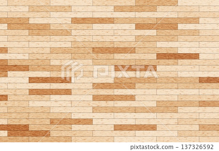Modern light wood parquet floor texture background with rectangular geometric block pattern. Modern light wood parquet floor texture background with rectangular geometric block pattern. 137326592