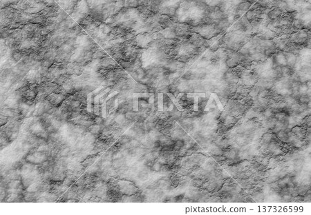 Detailed rough grey stone surface texture with deep cracks and weathered rocky terrain features. 137326599