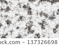 High contrast black and white grunge texture with rough distressed spots. 137326698