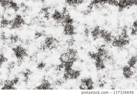 High contrast black and white grunge texture with rough distressed spots. 137326698