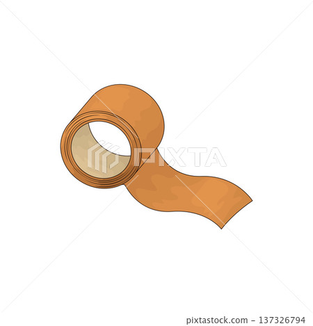 Illustration of Packaging Tape 137326794