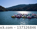 Boats on Lake Sagami 137326846