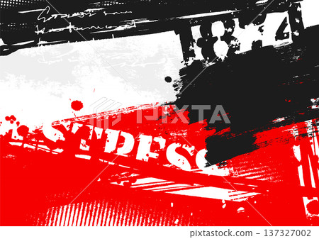 Urban red black grunge typography abstract background Urban red black grunge typography abstract background 137327002
