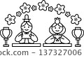 Hinamatsuri line drawing illustration 137327006