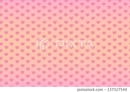 Peach Pink Gradient Lips Pattern Background Peach Pink Gradient Lips Pattern Background 137327549