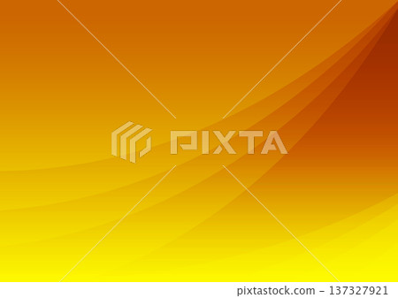 Abstract background with yellow and orange gradients, featuring dynamic diagonal curved lines and smooth light transitions for a modern design. 137327921