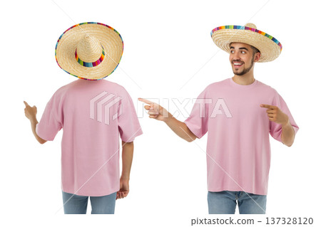 Young man in a sombrero celebrates Cinco de Mayo, PNG Young man in a sombrero celebrates Cinco de Mayo, PNG 137328120