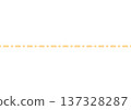 橘色簡約虛線素材，標題底線部分，虛線分隔符，筆記本橫線 137328287