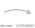 黑色邊框手繪箭頭向量圖 137328433