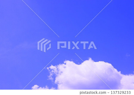 Blue sky with clouds (wallpaper material) Blue sky with clouds (wallpaper material) 137329233